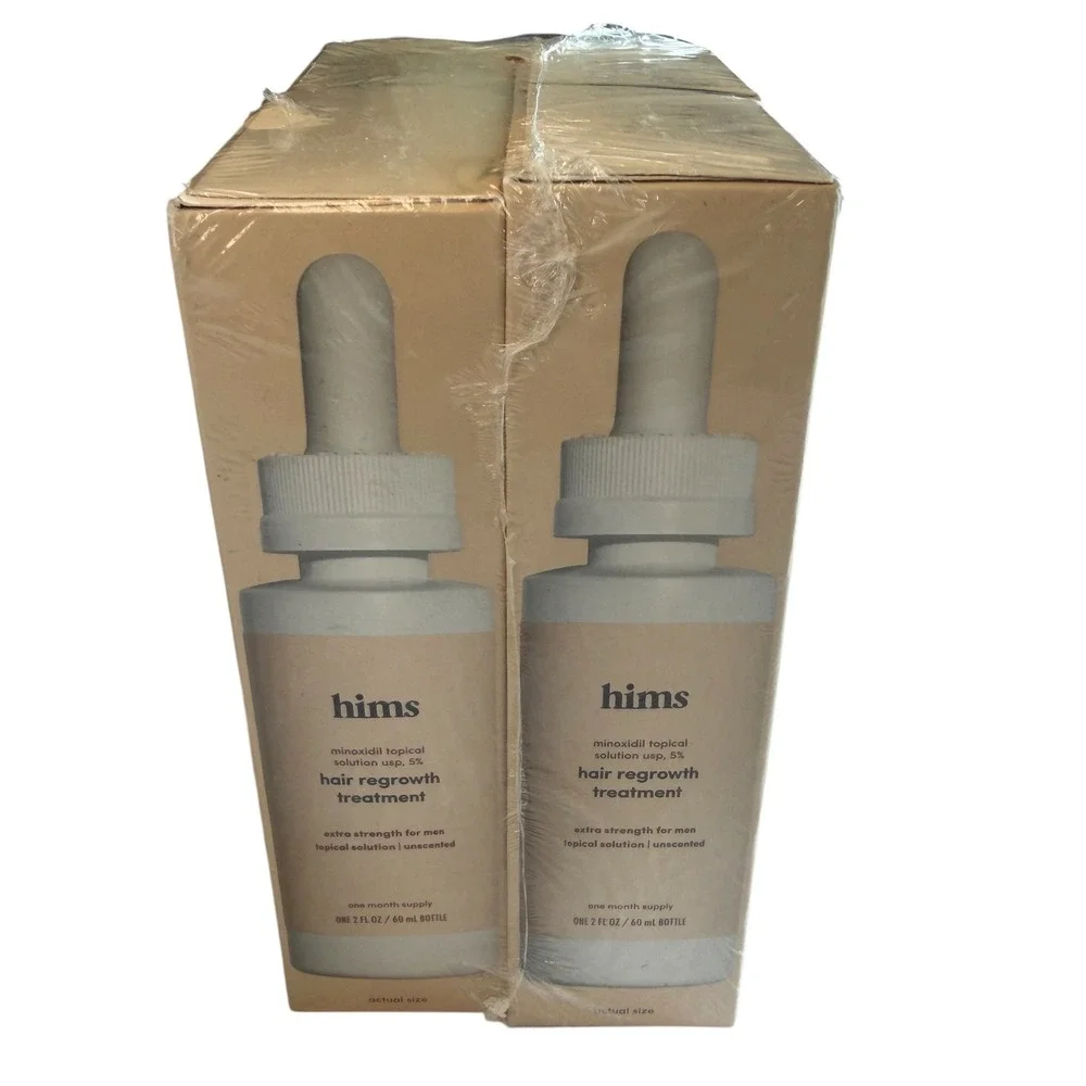 Hims Minoxidil 5% Hair Regrowth Treatment Men 2 Mo Supply 2-Pack SEALED EXP 4-27